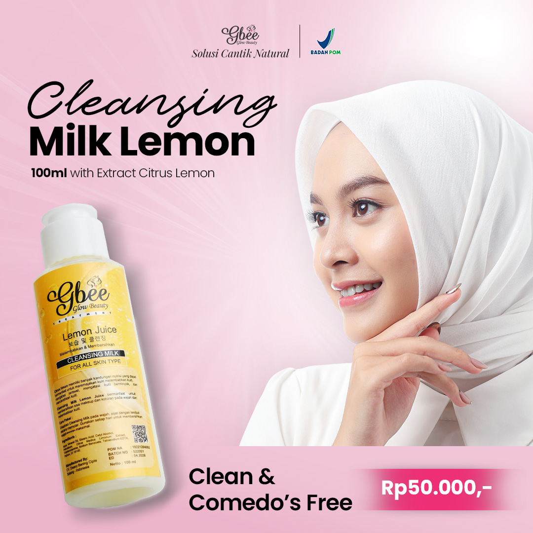 Gbee Glow Beauty Cleansing Milk Lemon Juice