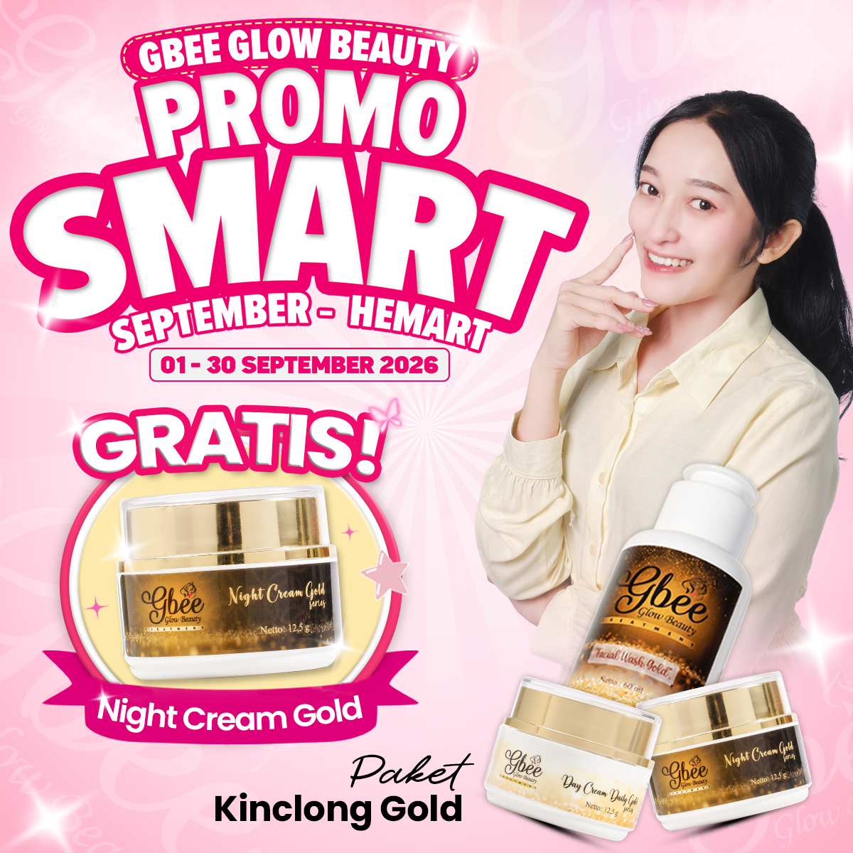 Gbee Glow Beauty Paket Kinclong Gold