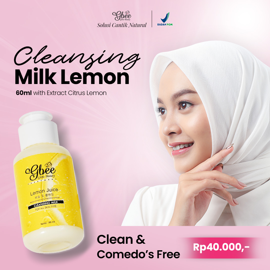 Gbee Glow Beauty Cleansing Milk Lemon Juice 60Ml