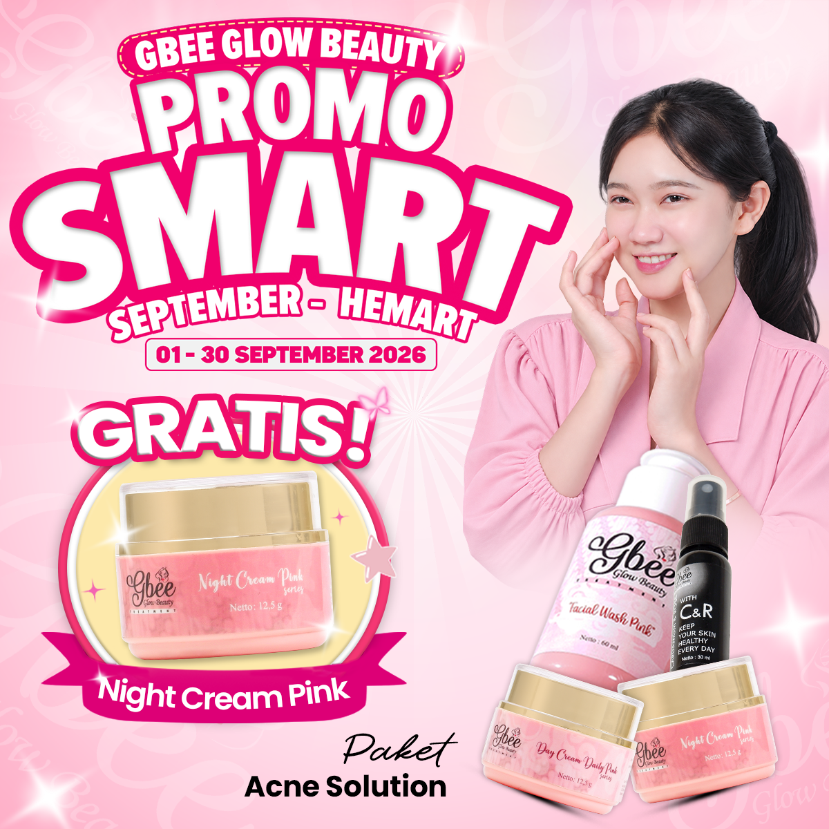 Gbee Glow Beauty Paket Anti Acne